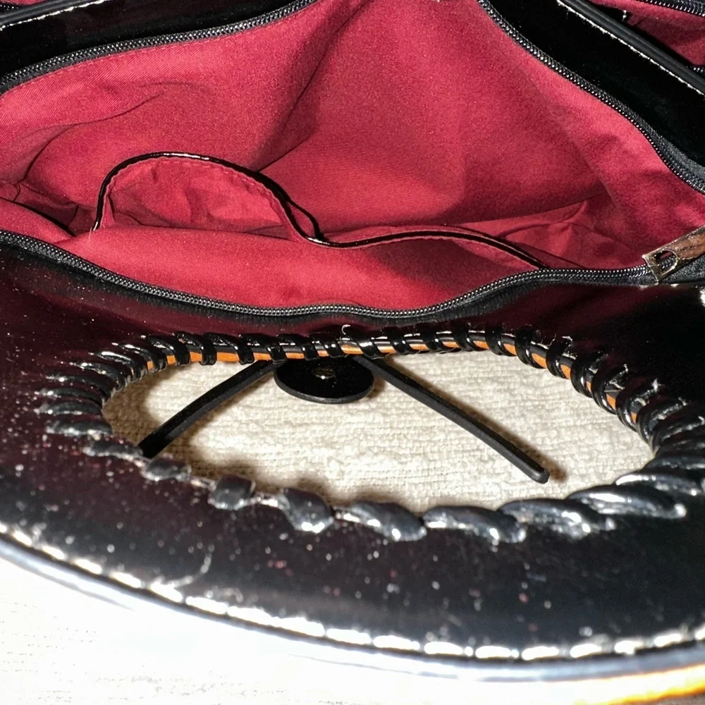 NEW American Bee-Vegan Butterfly Accent Tan and Brown Women's Bag